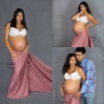 Maternity session, pregnancy posing, styled photo shoot grey studio